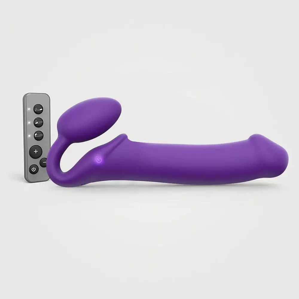 Strap-On Me Silicone Bendable Vibrating Strapless Strap-On PR XL